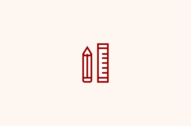 pencil and ruler icon